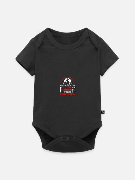 Wrestling Ringer - Baby Premium Kurzarmbody - Schwarz