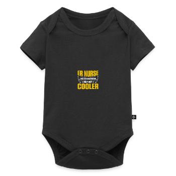 Infirmière à l’urgence - Body à manches courtes Premium Bébé - noir - Devant