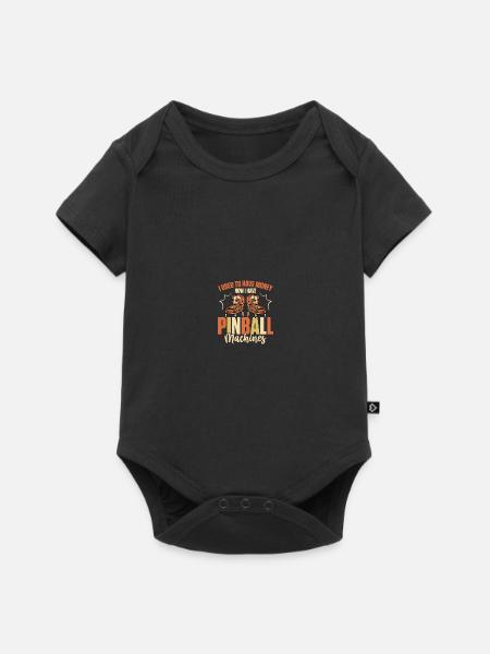 Flipper Spieler Flipper - Baby Premium Kurzarmbody - Schwarz