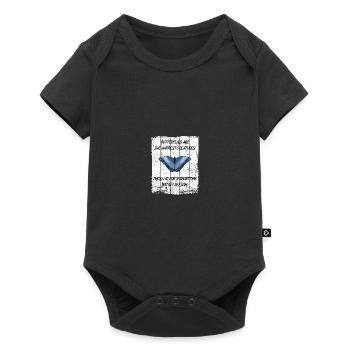 LES PAPILLONS SONT LES CRÉATURES LES PLUS HEUREUSES - Body à manches courtes Premium Bébé - noir - Devant