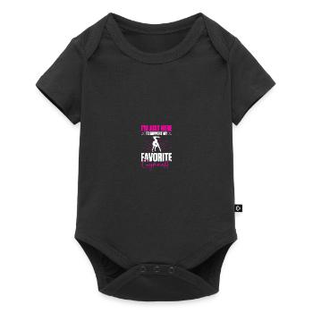 Proud gymnastics mom - Baby Premium short-sleeve bodysuit - black - Front
