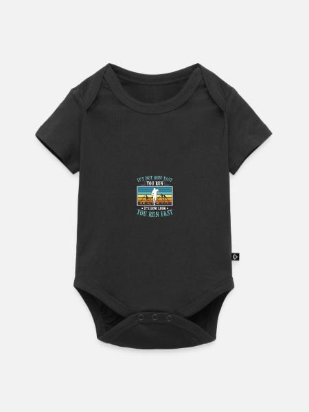 Langlauf Läufer Langlauf - Baby Premium Kurzarmbody - Schwarz