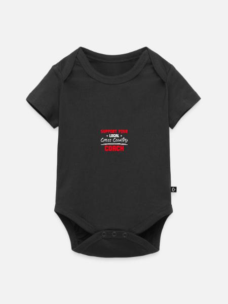 Cross Country Trainer - Baby Premium Kurzarmbody - Schwarz