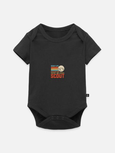 Scouting Pfadfinder - Baby Premium Kurzarmbody - Schwarz