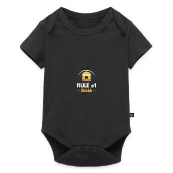 School Bus Monitor - Baby Premium short-sleeve bodysuit - black - Front