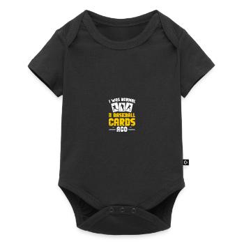 Baseball Card Collector Baseball Card - Baby Premium short-sleeve bodysuit - black - Front