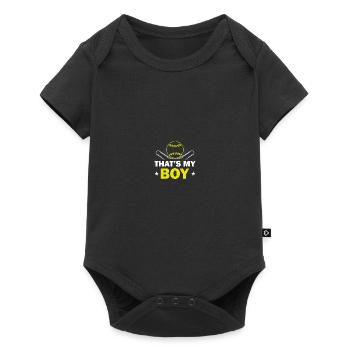 Baseball Softball Mom - Baby Premium short-sleeve bodysuit - black - Front