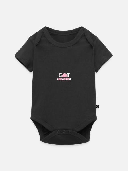 Blob-Fisch Blobfisch - Baby Premium Kurzarmbody - Schwarz