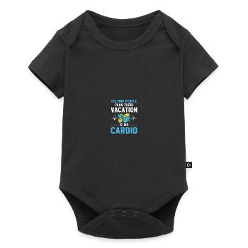 Urlaubsplaner Reisebüro Reisebüro - Baby Premium Kurzarmbody - Schwarz - Vorne