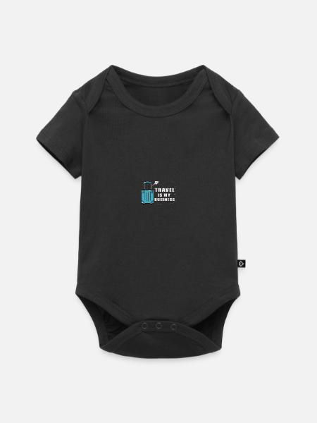 Urlaubsplaner Reisebüro Reisebüro - Baby Premium Kurzarmbody - Schwarz