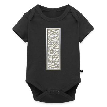 I, letter, letter I, initial, initial I, monogram, - Baby Premium Kurzarmbody - Schwarz - Vorne