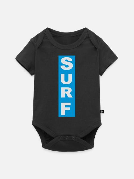 Surf - Baby Premium Kurzarmbody - Schwarz