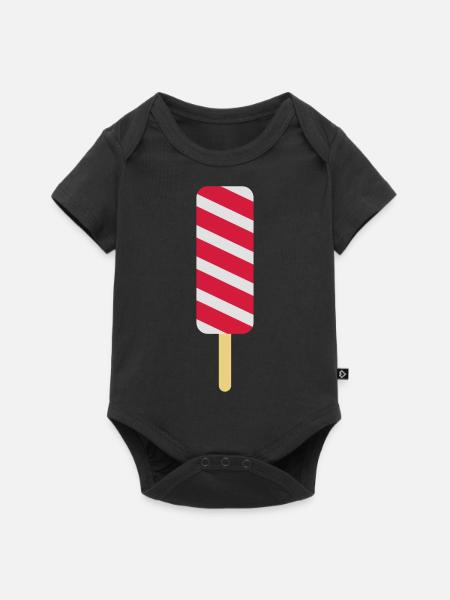 eis design geschmack - Baby Premium Kurzarmbody - Schwarz
