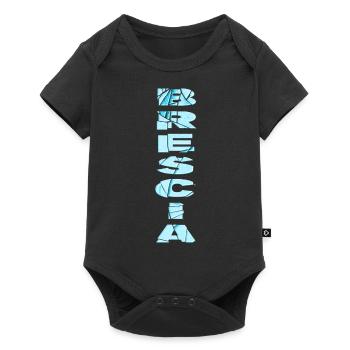 Brescia Italie City Font Skyline Accueil - Body à manches courtes Premium Bébé - noir - Devant