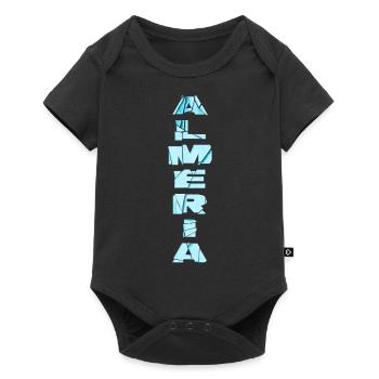 Almeria Espagne City Font Skyline Accueil - Body à manches courtes Premium Bébé - noir - Devant