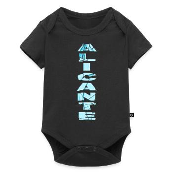 Alicante Espagne City Font Skyline Accueil - Body à manches courtes Premium Bébé - noir - Devant
