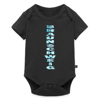 Braunschweig Allemagne City Font Skyline - Body à manches courtes Premium Bébé - noir - Devant