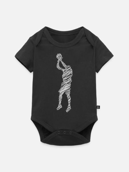 Basketball Basketballer - Baby Premium Kurzarmbody - Schwarz