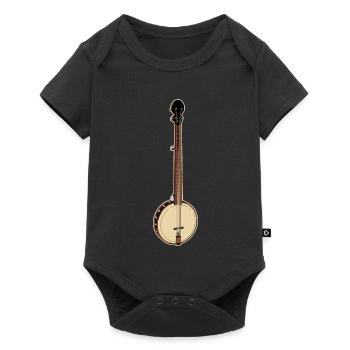 Banjo Bluegrass - Baby Premium short-sleeve bodysuit - black - Front