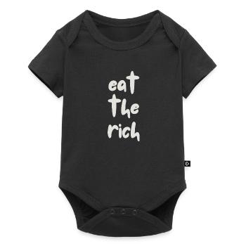 Mangez les riches - Body à manches courtes Premium Bébé - noir - Devant