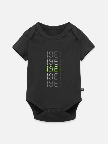 Style 1981 - Baby Premium Kurzarmbody - Schwarz