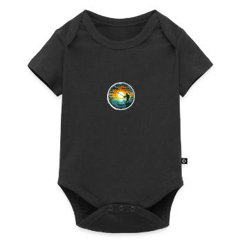 Sunset Angler - Fishing Gift Men - Baby Premium short-sleeve bodysuit - black - Front