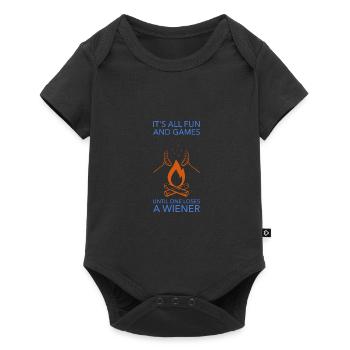 Camping Feu de camp Caravane viennoise Cadeau - Body à manches courtes Premium Bébé - noir - Devant