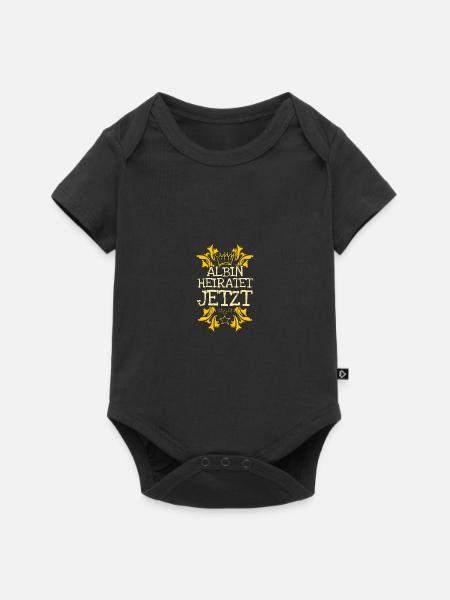 Bachelor Albin - Baby Premium Kurzarmbody - Schwarz