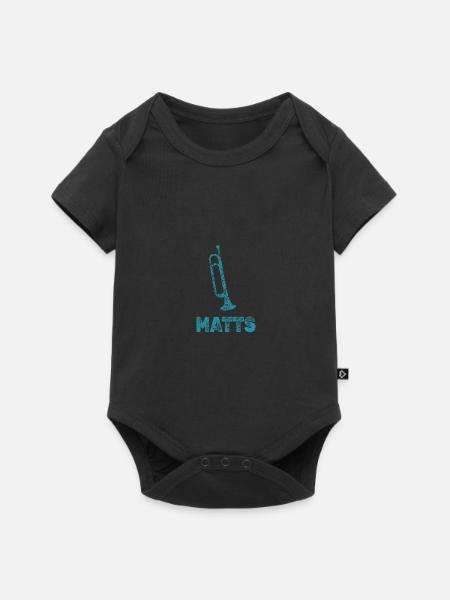 Matts - Baby Premium Kurzarmbody - Schwarz