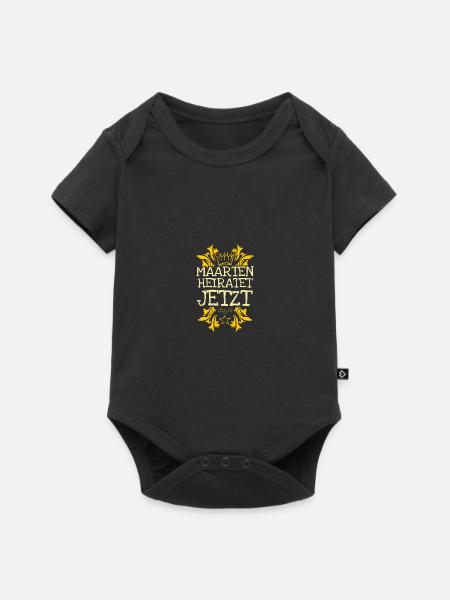 Bachelor Maarten - Baby Premium Kurzarmbody - Schwarz