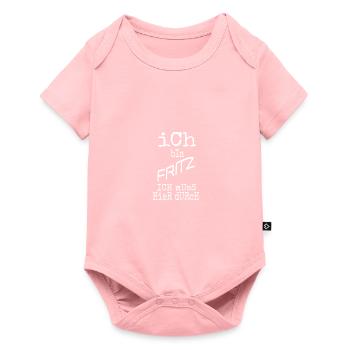 Fritz als Fritz - Baby Premium Kurzarmbody - Rosa - Vorne