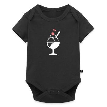 Sundae - Baby Premium short-sleeve bodysuit - black - Front