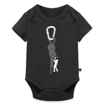 escalade, bloc, escalade, montagne, alpinisme - Body à manches courtes Premium Bébé - noir - Devant