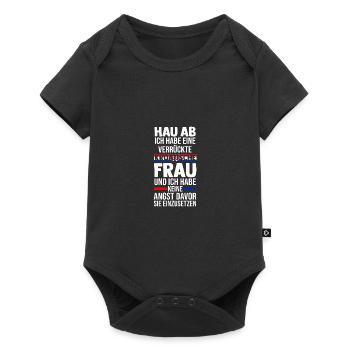 Kroaten Kroate Kroatin Hrvatska Kroatien - Baby Premium Kurzarmbody - Schwarz - Vorne