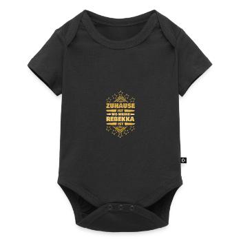 Petite amie Rebekka - Body à manches courtes Premium Bébé - noir - Devant