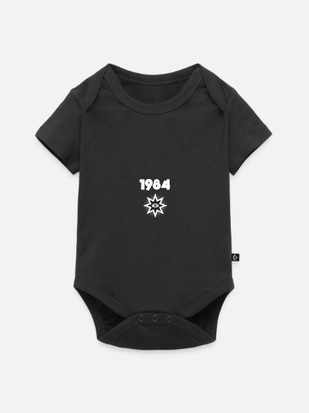 1984 star eye - Baby Premium short-sleeve bodysuit - black