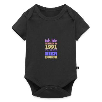 en 1991 - Body à manches courtes Premium Bébé - noir - Devant
