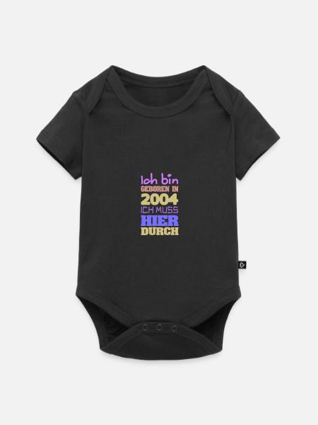 in 2004 - Baby Premium Kurzarmbody - Schwarz