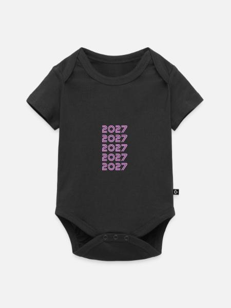 2027 - Baby Premium Kurzarmbody - Schwarz