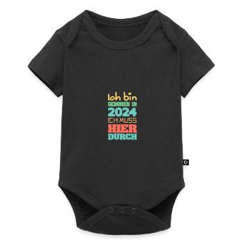 Bin 2024 - Baby Premium short-sleeve bodysuit - black - Front