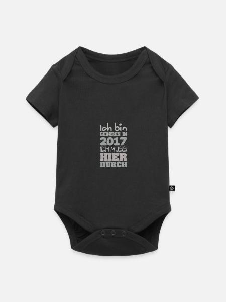 in 2017 - Baby Premium Kurzarmbody - Schwarz