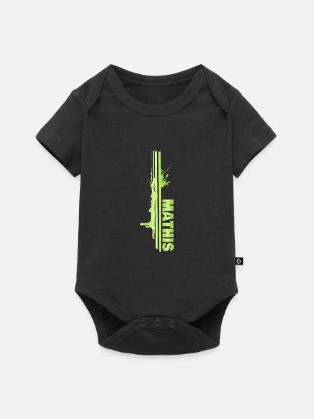 Maler Malerei Farbklecks Painter Mathis - Baby Premium Kurzarmbody - Schwarz