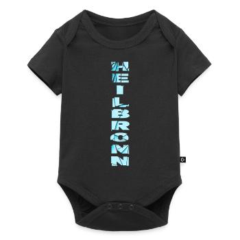 Heilbronn Germany City Font Skyline Home - Baby Premium short-sleeve bodysuit - black - Front