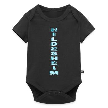 Hildesheim Allemagne City Font Skyline - Body à manches courtes Premium Bébé - noir - Devant