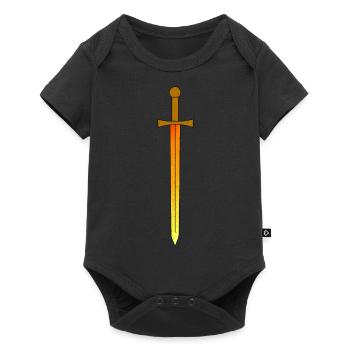Excalibur - Schwert - Magisch / Mythos - Baby Premium Kurzarmbody - Schwarz - Vorne
