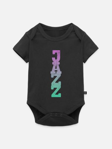 Jazz Musik Retro - Baby Premium Kurzarmbody - Schwarz