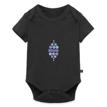 First name Brian - Baby Premium short-sleeve bodysuit - black - Front