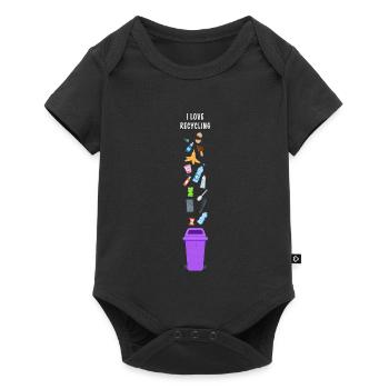 J’adore recycler - Body à manches courtes Premium Bébé - noir - Devant