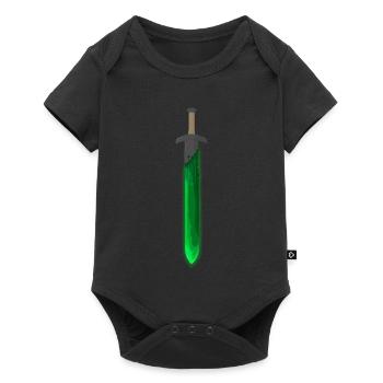 Green Rune Sword - Baby Premium short-sleeve bodysuit - black - Front