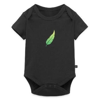 Feather Feeling #5 - Baby Premium Kurzarmbody - Schwarz - Vorne